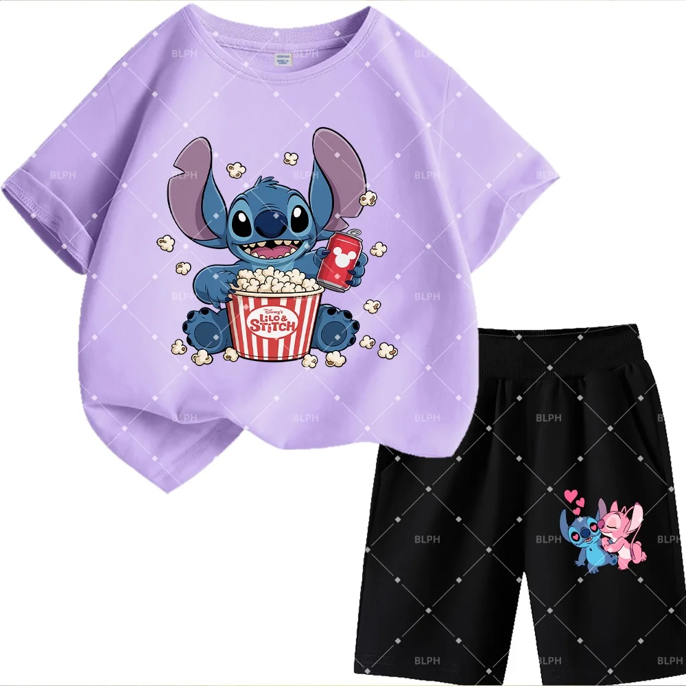 Милый детский комплект футболок Disney Stitch с очаровательным принтом персонажей мультфильмов, удобный хлопок для мальчиков/девочек
Милый детский комплект футболок Disney Stitch с очаровательным принтом персонажей мультфильмов, удобный хлопок для мальчиков/девочек
