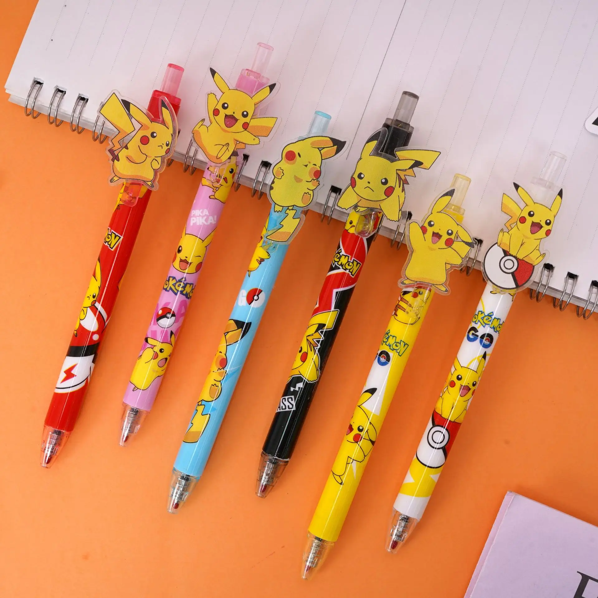 6/12pcs Anime Pikachu Press Gel Pens For Writing 0.5mm Black Ink Neutral Pen Promotional Gift Office School Supplies
6/12pcs Anime Pikachu Press Gel Pens For Writing 0.5mm Black Ink Neutral Pen Promotional Gift Office School Supplies