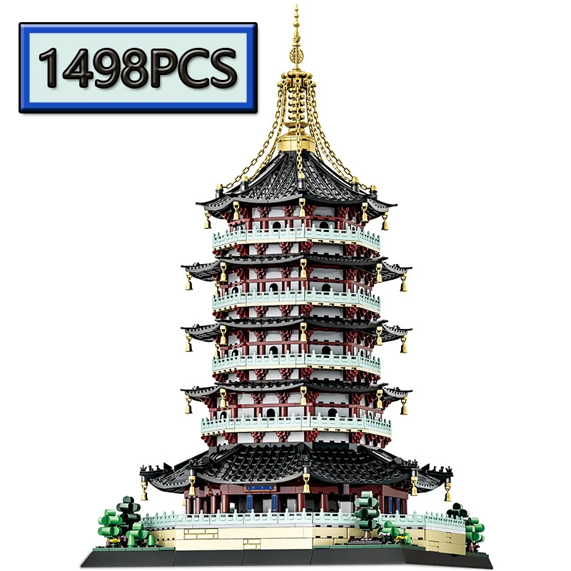MOC 1498PCS Creative China Hangzhou Leifengta Urban Street View Architectural Model Building Blocks Children's Puzzle Toys Gifts
MOC 1498PCS Creative China Hangzhou Leifengta Urban Street View Architectural Model Building Blocks Children's Puzzle Toys Gifts