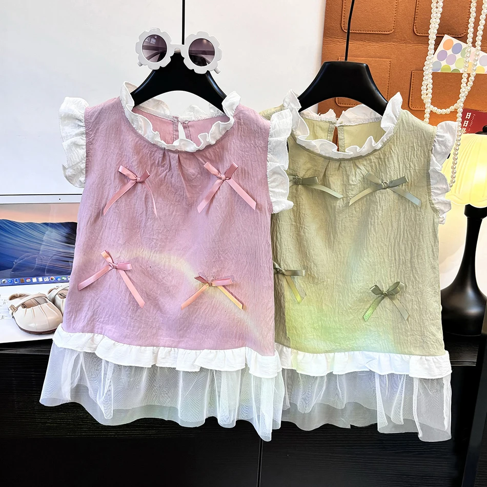 Summer Baby Girl's Sweet Princess Bow Dresses Little Fresh Kids Sleeveless White Gauze Hemline Dress Child's Comfort Clothing
Summer Baby Girl's Sweet Princess Bow Dresses Little Fresh Kids Sleeveless White Gauze Hemline Dress Child's Comfort Clothing