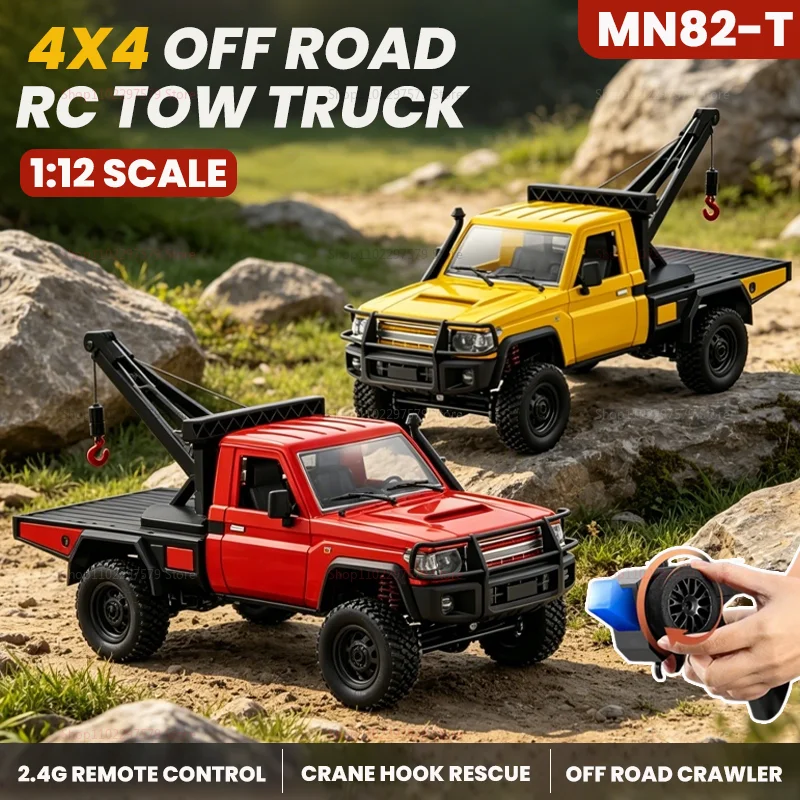 New MN82 MN82T RC Crawler 1/12 2.4G 4WD Remote Control Off-road Pickup Simulation Crane Vehicle Climbing Car Model Toys for Kids
New MN82 MN82T RC Crawler 1/12 2.4G 4WD Remote Control Off-road Pickup Simulation Crane Vehicle Climbing Car Model Toys for Kids