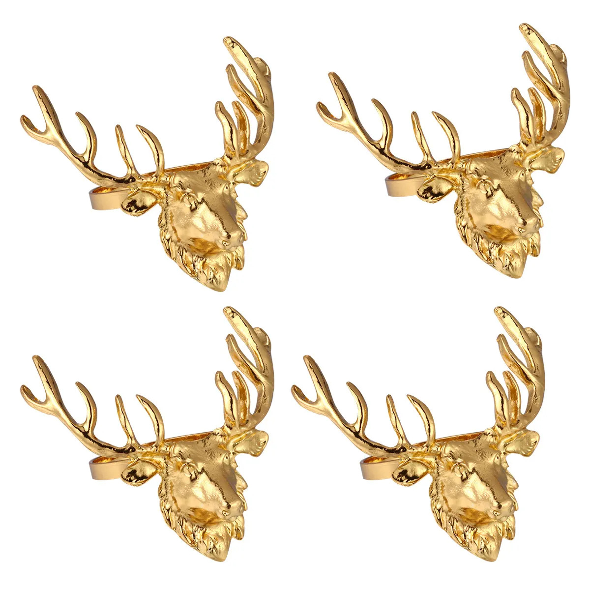 4Pcs Christmas Deer Head Napkin Rings Alloy Buckle Party Dinner Decor Table Supplies Holiday Napkin Holder Table Supplies
4Pcs Christmas Deer Head Napkin Rings Alloy Buckle Party Dinner Decor Table Supplies Holiday Napkin Holder Table Supplies