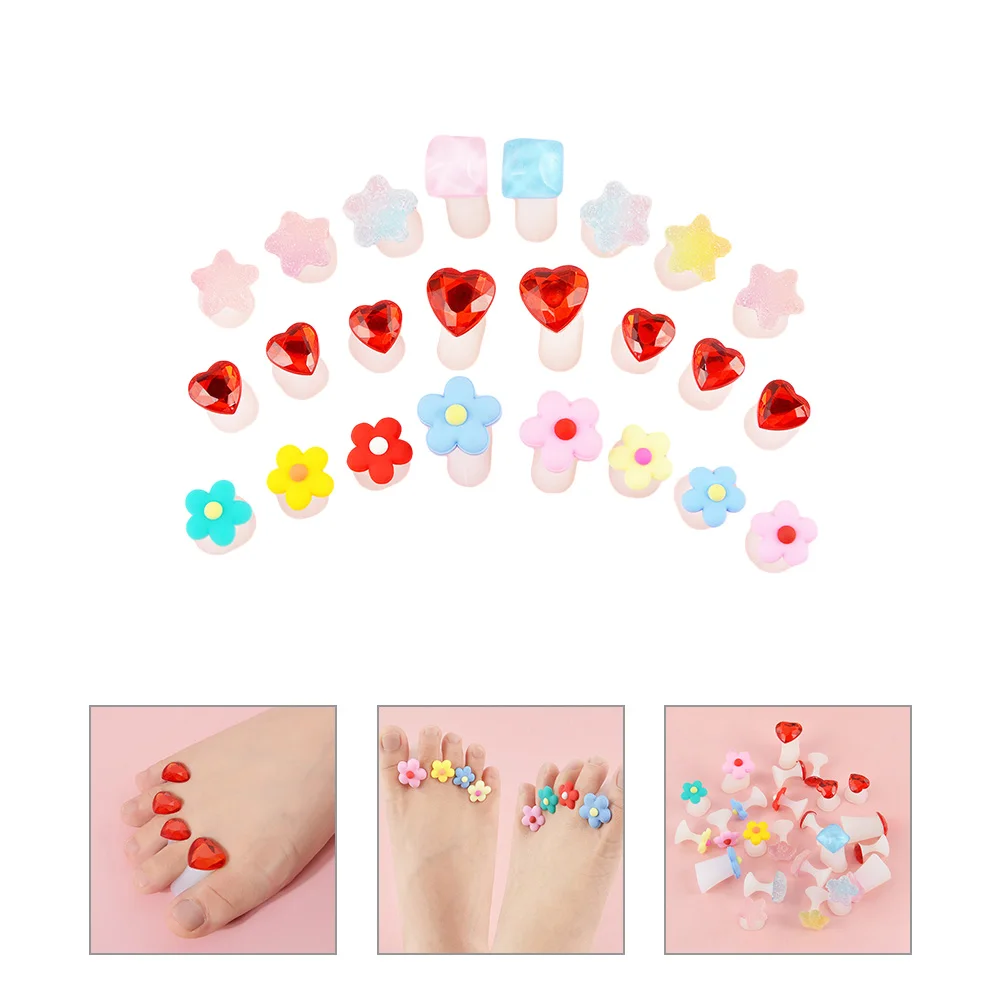 24 Pcs Toe Separators Nail Tools Women Flower Reusable Silicone Dividers for Pedicure Nail Polish Art
24 Pcs Toe Separators Nail Tools Women Flower Reusable Silicone Dividers for Pedicure Nail Polish Art