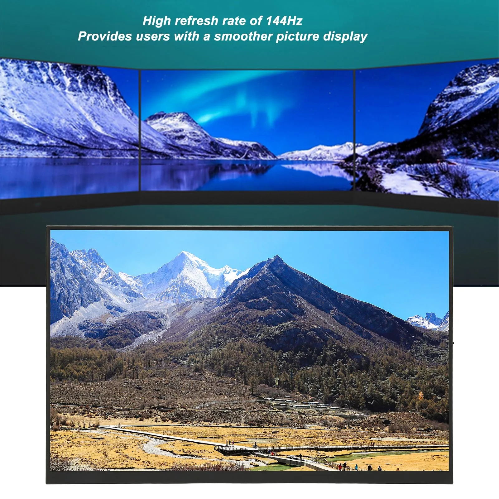 18 Inch Monitor 2.5K 144HZ Type C HD Multimedia Interface 3.5mm Dual Speaker Wall Mount Portable Display Screen Portable Monitor
18 Inch Monitor 2.5K 144HZ Type C HD Multimedia Interface 3.5mm Dual Speaker Wall Mount Portable Display Screen Portable Monitor