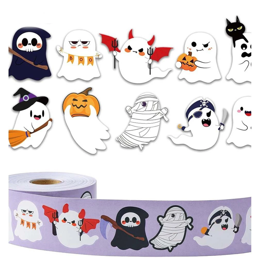 500pcs Cartoon Halloween Ghost Adhesive Stickers DIY Decoration Label Sealing Sticker
500pcs Cartoon Halloween Ghost Adhesive Stickers DIY Decoration Label Sealing Sticker
