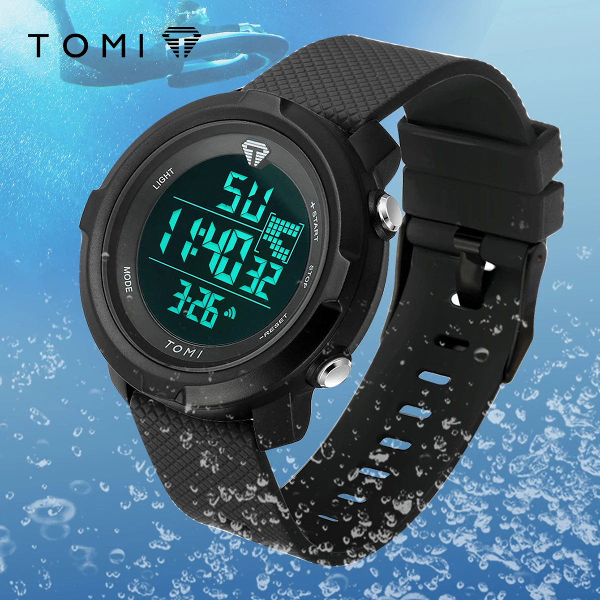 TOMI Men's and Women's LED Digital Watch Men's Sports Watch Fitness Electronic Watch Student Multi functional Sports Watch
TOMI Men's and Women's LED Digital Watch Men's Sports Watch Fitness Electronic Watch Student Multi functional Sports Watch