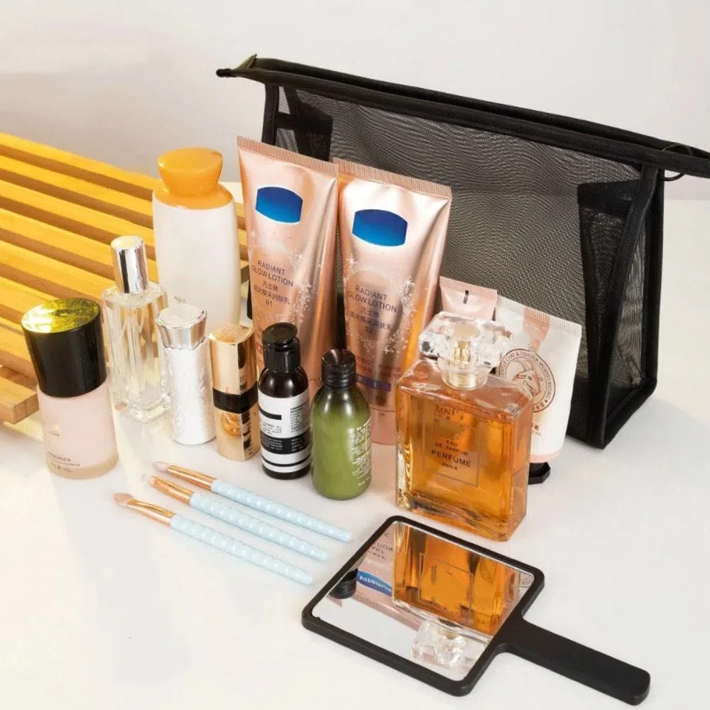 Casual Mesh Makeup Bag Large Capacity Pencil Cases Transparent Cosmetic Bag Organizer Case Zipper Storage Toiletry Bag Wash
Casual Mesh Makeup Bag Large Capacity Pencil Cases Transparent Cosmetic Bag Organizer Case Zipper Storage Toiletry Bag Wash
