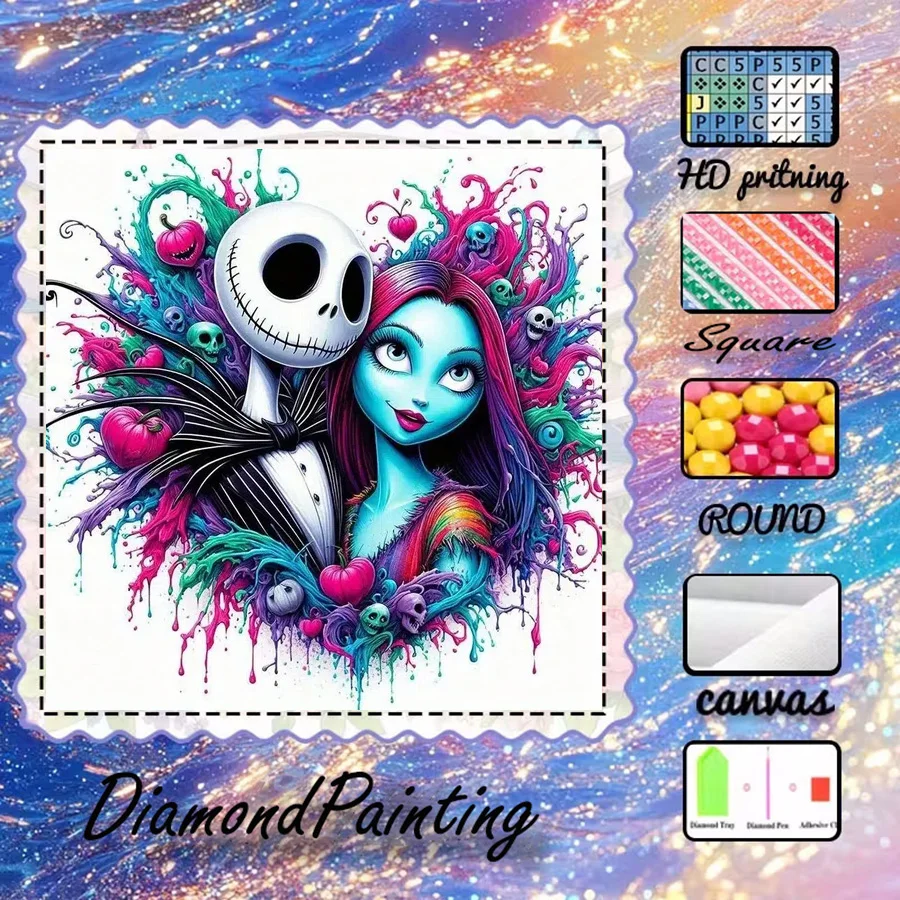 1 piece - Potdemiel-5D-DIY - Flocking cloth - Special drill - Diamond painting set - Skull, heart - Diamond art
1 piece - Potdemiel-5D-DIY - Flocking cloth - Special drill - Diamond painting set - Skull, heart - Diamond art