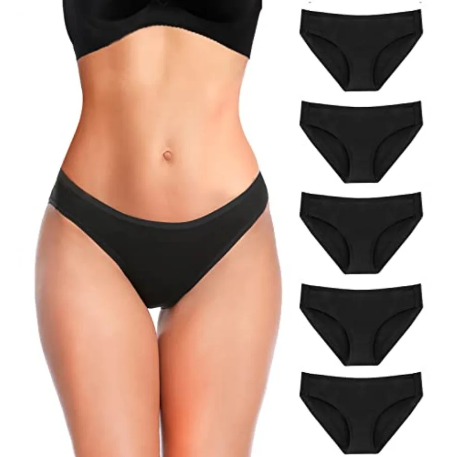 5 Pack Cotton Underwear for Women Hipster Panties Low Briefs Bikini Underwears
5 Pack Cotton Underwear for Women Hipster Panties Low Briefs Bikini Underwears