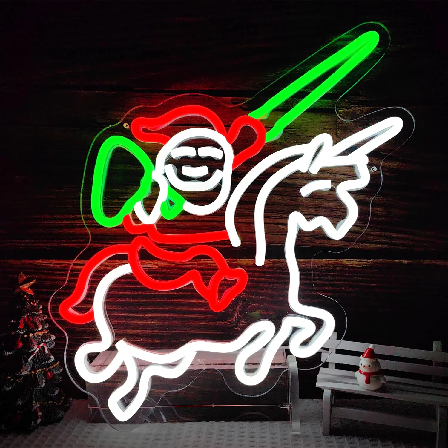 Christmas Santa Neon Sign for Wall Decor USB Power Dimmable Switch for Party Living Room Bedroom Children's Room Xmas Decor
Christmas Santa Neon Sign for Wall Decor USB Power Dimmable Switch for Party Living Room Bedroom Children's Room Xmas Decor