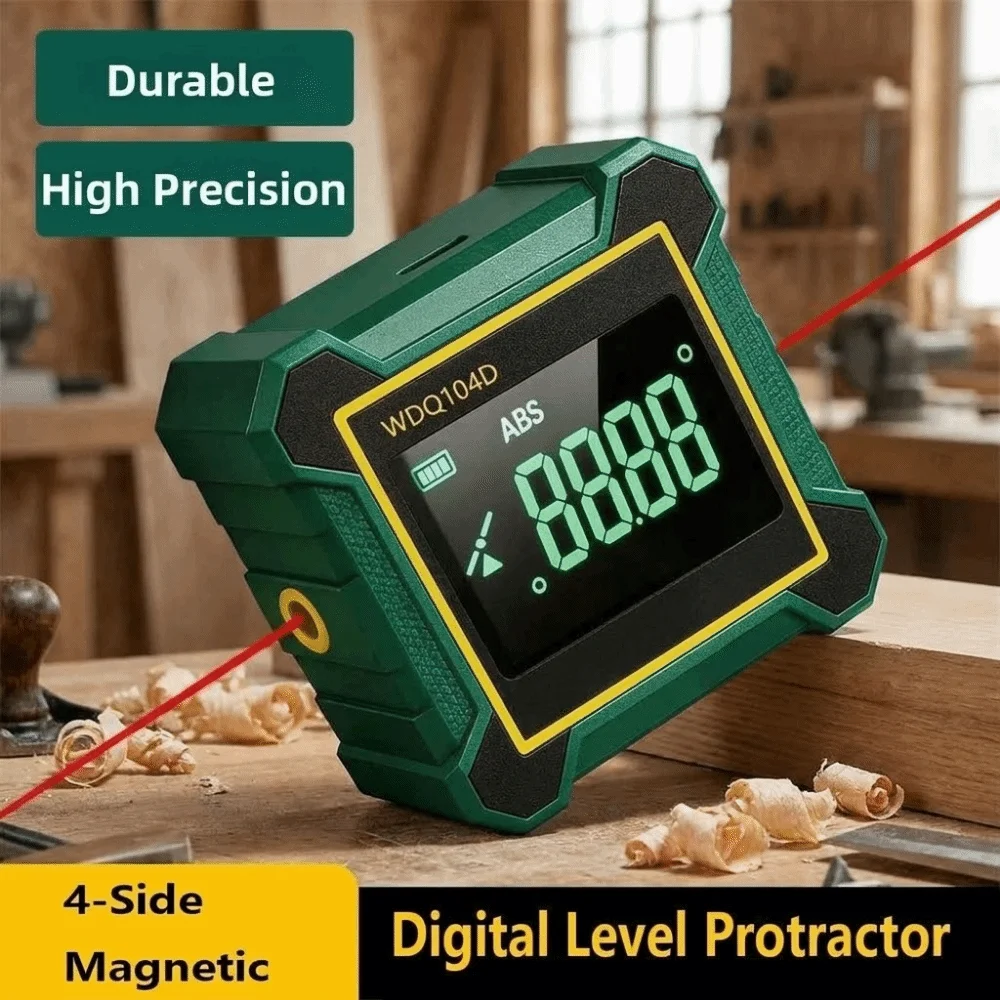 4-Side Magnetic Digital Level Protractor 360 Degree LCD Display Laser Angle Gauge Accurate Dual Laser Tilt Angle Box
4-Side Magnetic Digital Level Protractor 360 Degree LCD Display Laser Angle Gauge Accurate Dual Laser Tilt Angle Box