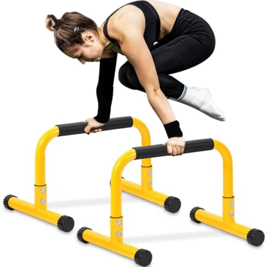 Push Up Bar, 14'' High Steel Parallettes and Dip Bar with Full Coverage Foam Handle, Heavy-Duty Calisthenics Parallel Bars for
Push Up Bar, 14'' High Steel Parallettes and Dip Bar with Full Coverage Foam Handle, Heavy-Duty Calisthenics Parallel Bars for