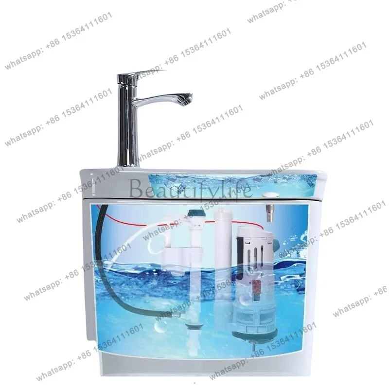 Smart toilet with sink basin integrated small apartment household wall rear row side toilet
Smart toilet with sink basin integrated small apartment household wall rear row side toilet