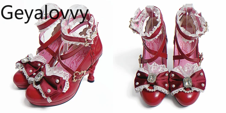Japanese Style Original Spring Autumn New Bowknot Beaded Versatile High Heels Lolita Sweet Cute Women's Daily Party High Heels
Japanese Style Original Spring Autumn New Bowknot Beaded Versatile High Heels Lolita Sweet Cute Women's Daily Party High Heels
