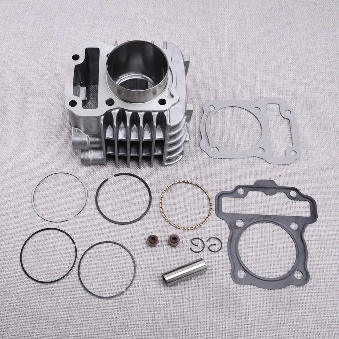 130cc Big Bore 54mm Cylinder Block Piston Ring Gasket Valve Oil Seal Kit Fit for Honda NBC110 NBC 110 Fuel Injection New
130cc Big Bore 54mm Cylinder Block Piston Ring Gasket Valve Oil Seal Kit Fit for Honda NBC110 NBC 110 Fuel Injection New