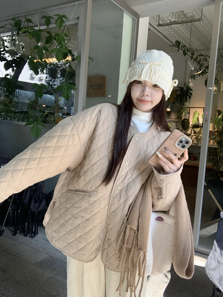 Laid-back Style Light Camel Color Long Sleeve Cotton Jacket Women's Spring Versatile Loose Slimming Casual Outerwear
Laid-back Style Light Camel Color Long Sleeve Cotton Jacket Women's Spring Versatile Loose Slimming Casual Outerwear