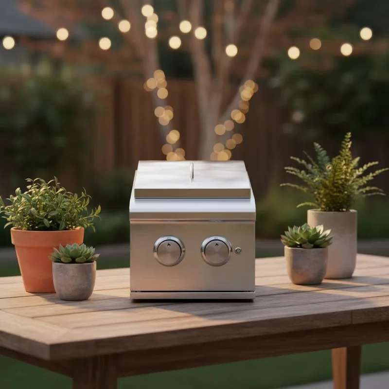 Airo Modern Professional Commercial Gas Outdoor Kitchen Built-In Stainless Steel Dual Burner Camping Grill with Electronic
Airo Modern Professional Commercial Gas Outdoor Kitchen Built-In Stainless Steel Dual Burner Camping Grill with Electronic