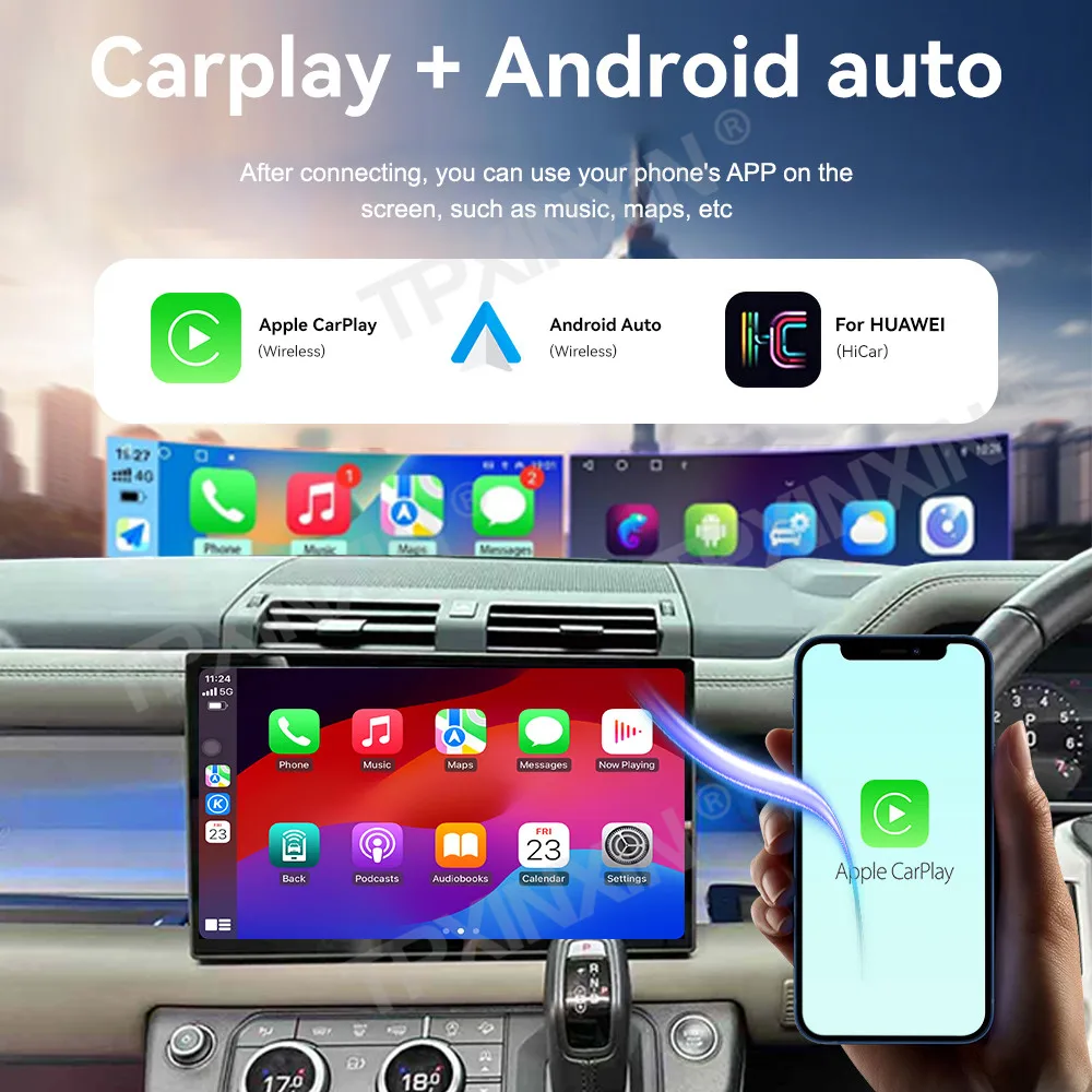 RHD LHD Qualcomm For Land Rover Defender 2020~2025 Android Carplay Car Radio Automotive Multimedia Player GPS Navigat Head Unit
RHD LHD Qualcomm For Land Rover Defender 2020~2025 Android Carplay Car Radio Automotive Multimedia Player GPS Navigat Head Unit