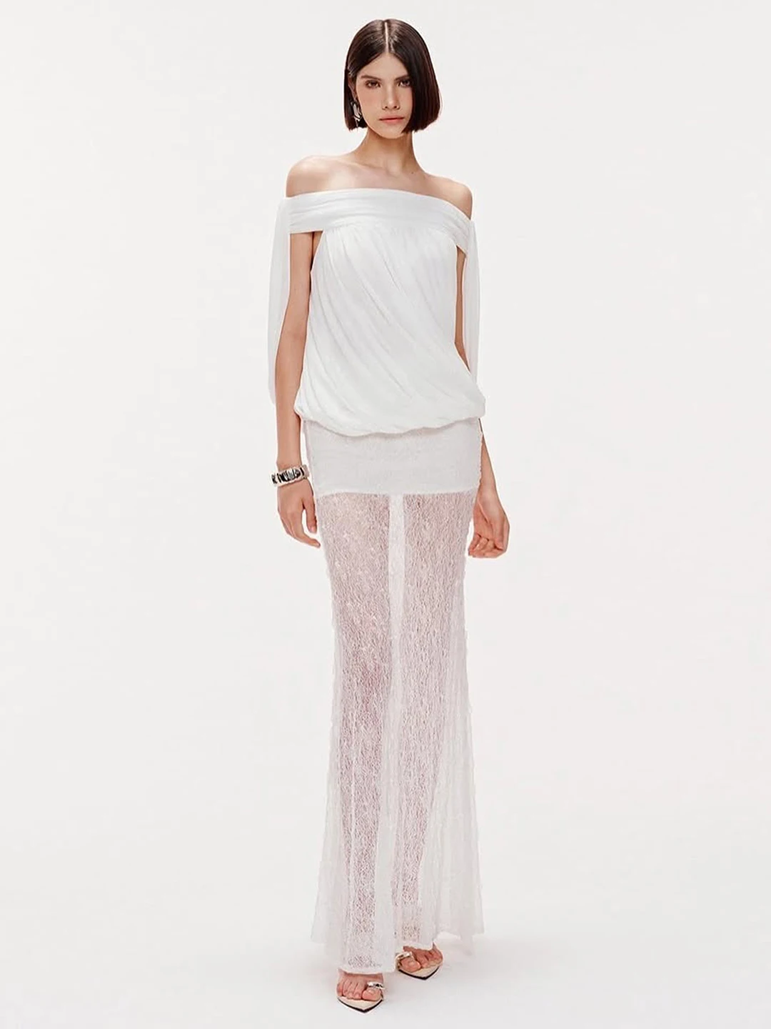 Sisjuly Sexy Lace See-through Long Dress Set Women's Slim Fit One-Shoulder High Waist Skirt Casual Summer Fashion Breathable
Sisjuly Sexy Lace See-through Long Dress Set Women's Slim Fit One-Shoulder High Waist Skirt Casual Summer Fashion Breathable