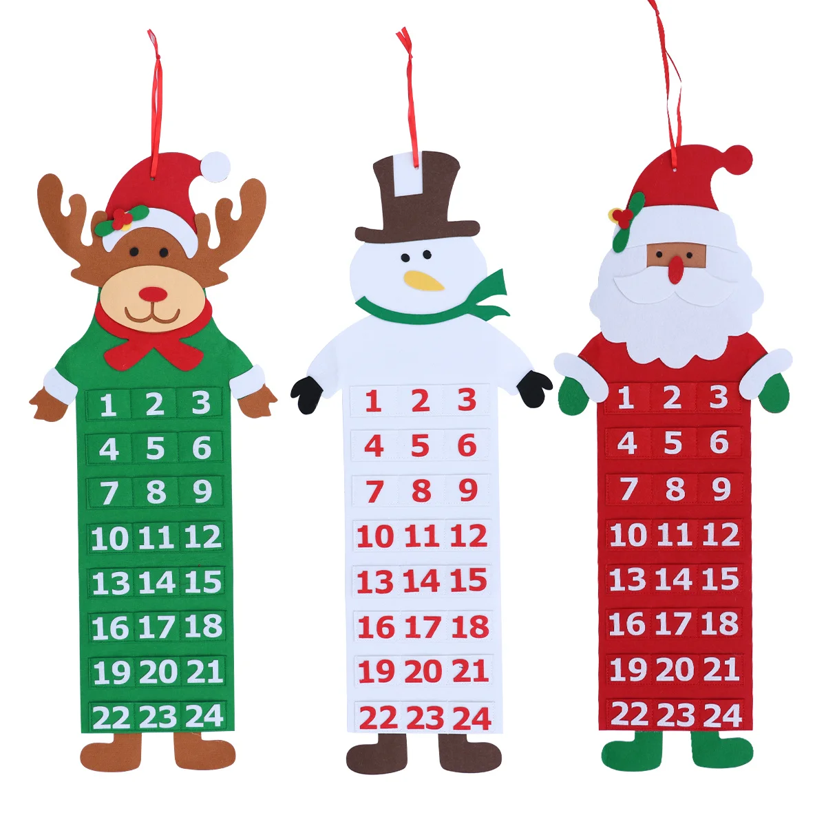 Santa Christmas Advent Calendar 24 Pockets Non-Woven Fabric Hanging Decor for Door Tree Fireplace Holiday Party Decoration
Santa Christmas Advent Calendar 24 Pockets Non-Woven Fabric Hanging Decor for Door Tree Fireplace Holiday Party Decoration