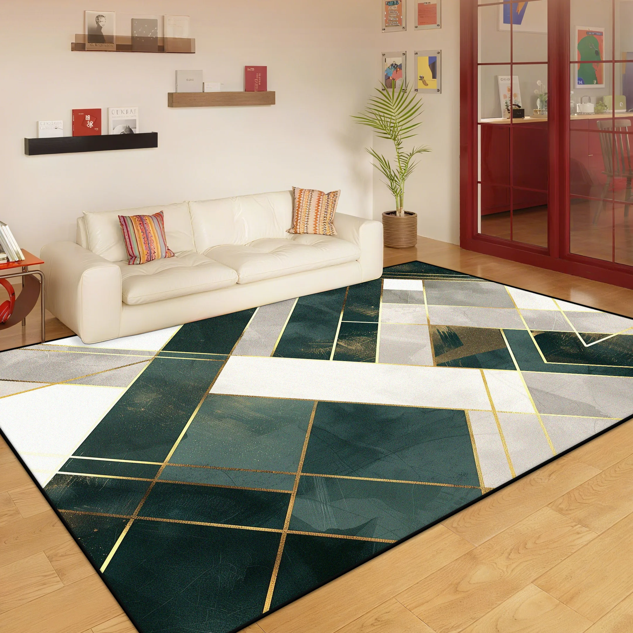 Nordic Geometric Style Living Room Carpet Light Luxury Decoration Bedroom Cloakroom Soft Mat Lounge Washable Antiskid Home Rug
Nordic Geometric Style Living Room Carpet Light Luxury Decoration Bedroom Cloakroom Soft Mat Lounge Washable Antiskid Home Rug