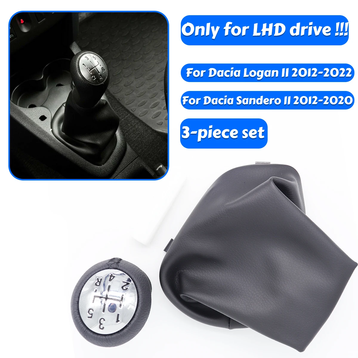 Gear Shift Knob Inner Sleeve PU Gaiter Boot Cover Set Interior Spare For Dacia Logan II 2012-2022 Renault Sandero 2 2012-2020
Gear Shift Knob Inner Sleeve PU Gaiter Boot Cover Set Interior Spare For Dacia Logan II 2012-2022 Renault Sandero 2 2012-2020