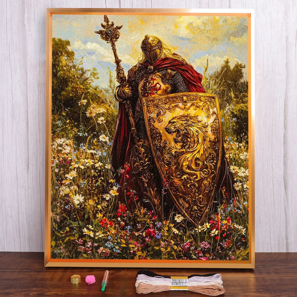 Portrait Warrior Printed Fabric Cross-Stitch Embroidery Complete Kit Hobby Handiwork Craft Painting Home Decor Wholesale Stamped
Portrait Warrior Printed Fabric Cross-Stitch Embroidery Complete Kit Hobby Handiwork Craft Painting Home Decor Wholesale Stamped