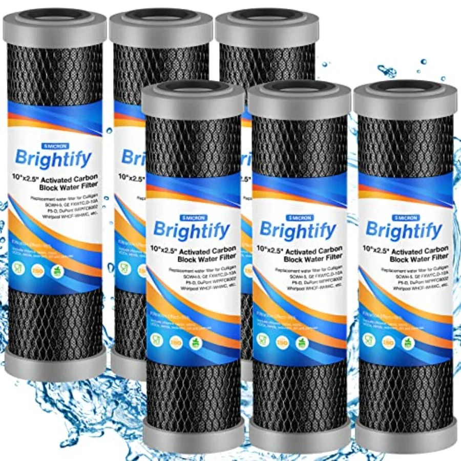 10"x2.5" 5 Micron Carbon Water Filter Whole House Carbon CTO Water Filter Cartridge Replacement Fits Culligan D-10A P5-D DuPont
10"x2.5" 5 Micron Carbon Water Filter Whole House Carbon CTO Water Filter Cartridge Replacement Fits Culligan D-10A P5-D DuPont