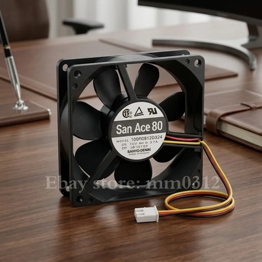For SANYO 109R0812G424 12V 0.37A 8025 80mm chassis power cooling fan
For SANYO 109R0812G424 12V 0.37A 8025 80mm chassis power cooling fan