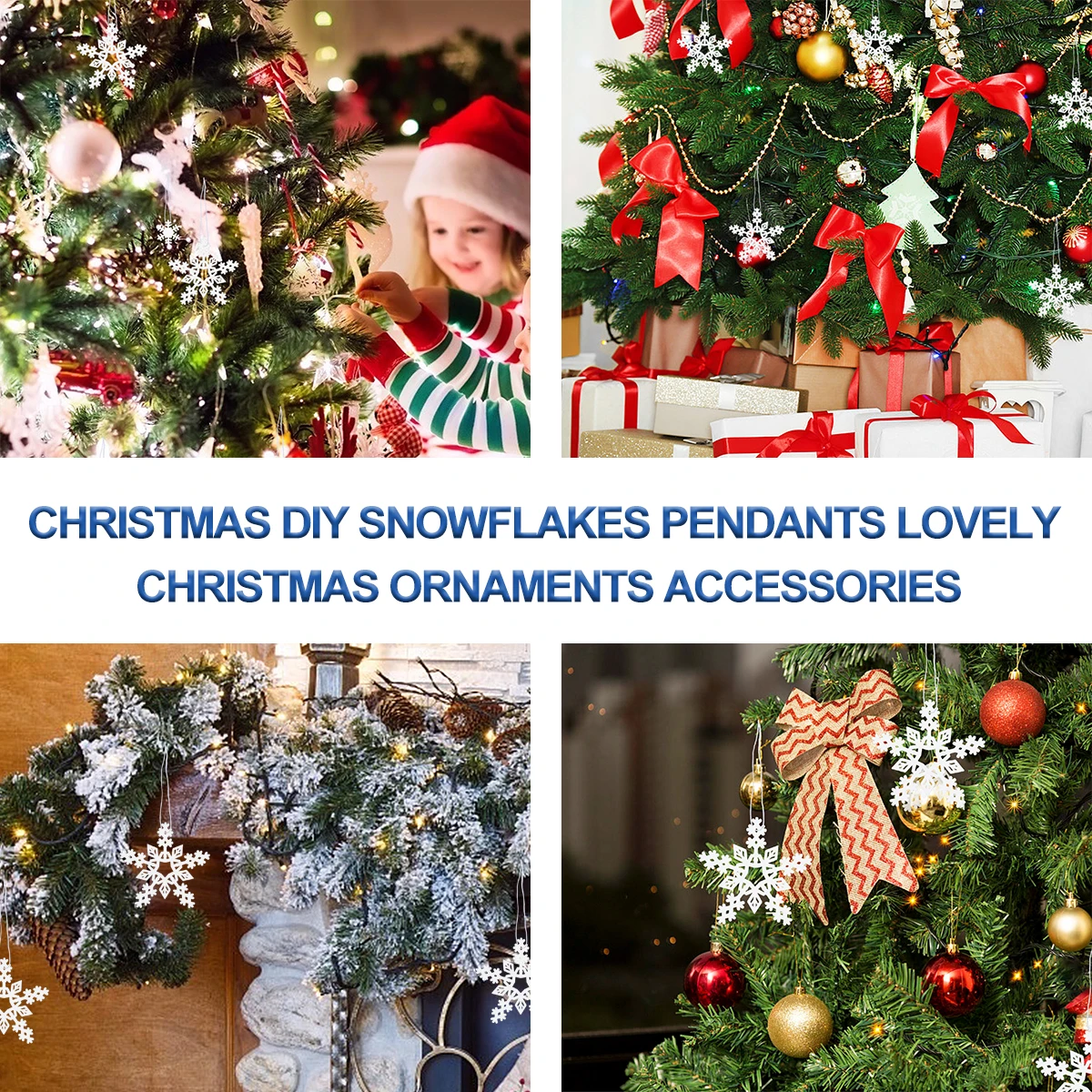 Snowflake Hanging Decoration DIY Snowflakes Christmas Pendant Ornament Pendants Xmas Ornaments
Snowflake Hanging Decoration DIY Snowflakes Christmas Pendant Ornament Pendants Xmas Ornaments