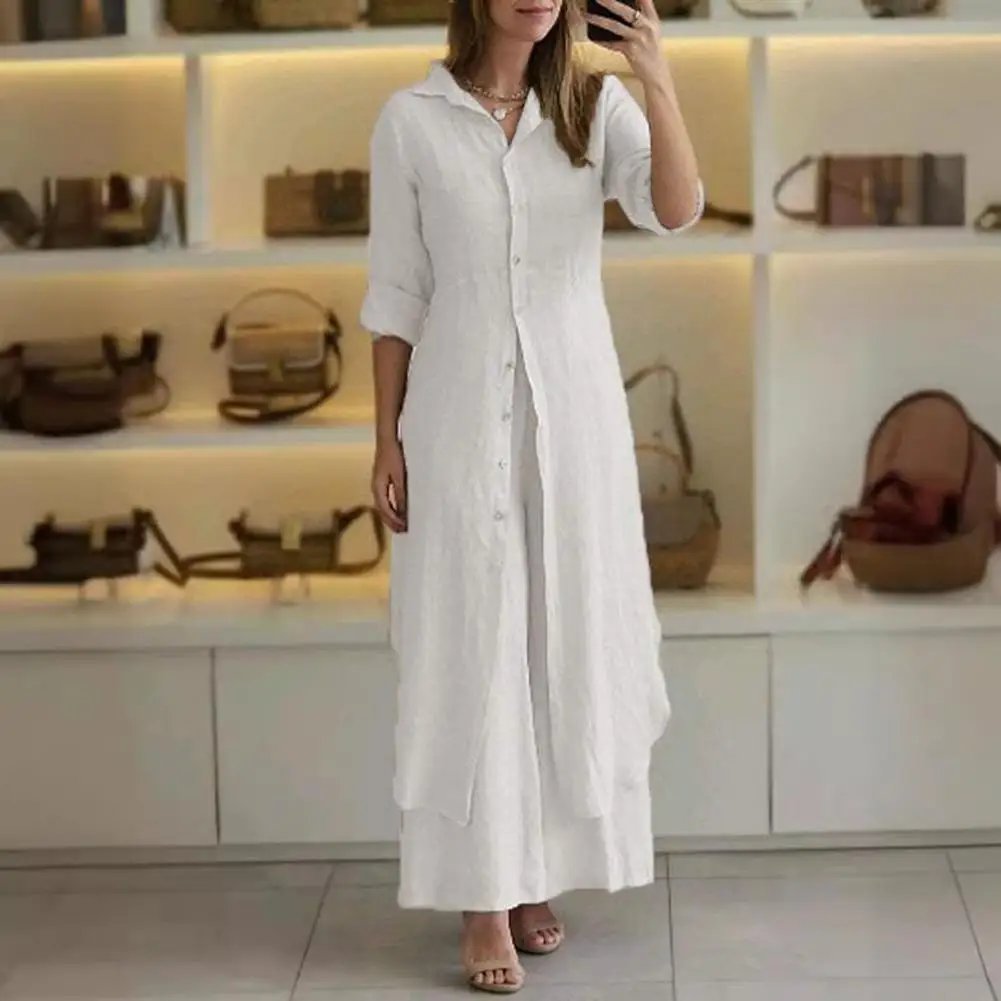 Solid Color Shirt Pants Set Stylish Women's Hooded Shirt Wide Leg Pants Set for Casual Daily Wear Chic Irregular Hem for Women
Solid Color Shirt Pants Set Stylish Women's Hooded Shirt Wide Leg Pants Set for Casual Daily Wear Chic Irregular Hem for Women