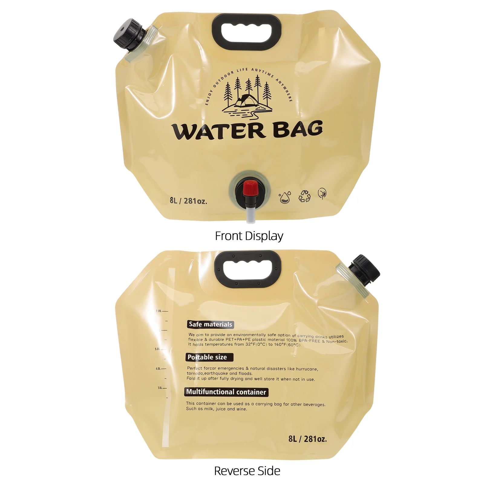 Portable Water Storage Bag Camping Accessories Container Bottle Convenient Pvc Travel Collapsible
Portable Water Storage Bag Camping Accessories Container Bottle Convenient Pvc Travel Collapsible