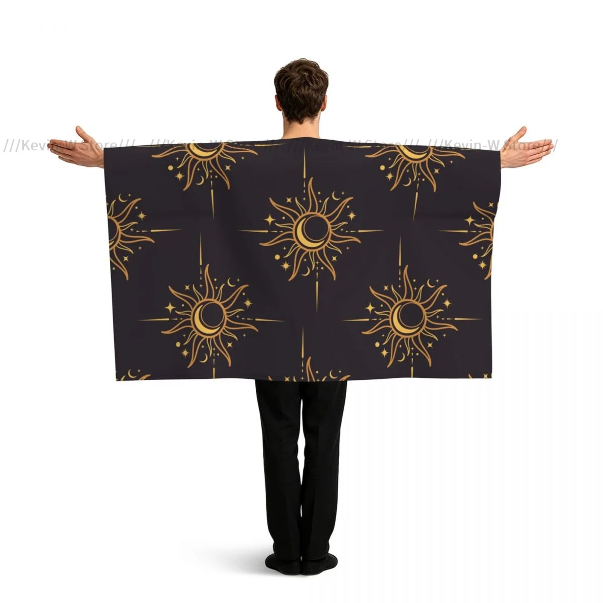 Polyester Flag Cloak With Sleeves Gold Sun Pattern Wearable Flag Cape For Event Festival Cosplay
Polyester Flag Cloak With Sleeves Gold Sun Pattern Wearable Flag Cape For Event Festival Cosplay
