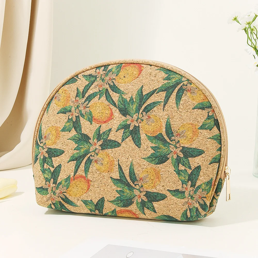 Bohemian Style Large-capacity Semi-circular-shaped Cosmetic Bag Portugal Cork Travel Cosmetic Organizer Bag
Bohemian Style Large-capacity Semi-circular-shaped Cosmetic Bag Portugal Cork Travel Cosmetic Organizer Bag