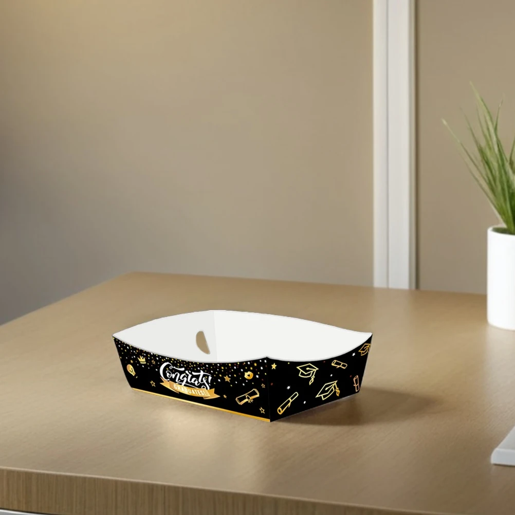 24pcs Graduation Season Ship Shaped Paper Tray Food Boat Holder for French Fry Parties Carnivals Vibrant PartyDecoration
24pcs Graduation Season Ship Shaped Paper Tray Food Boat Holder for French Fry Parties Carnivals Vibrant PartyDecoration