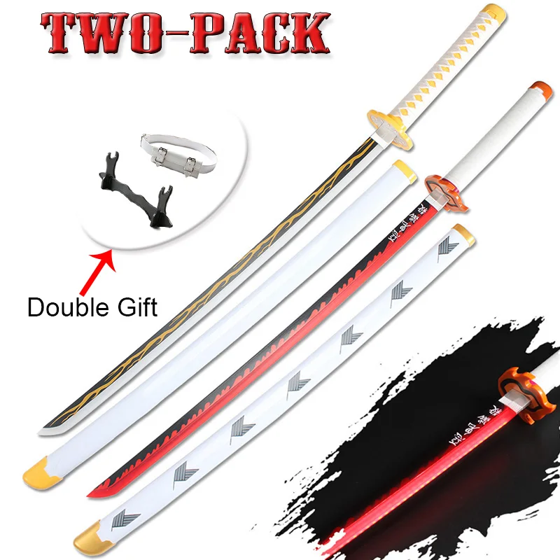 41″ LED Demon Slayer Anime 2-Pcs Set Katana Luminous Sword Cosplay Weapons Kyoujurou Comes With Belt And Sword Holder
41″ LED Demon Slayer Anime 2-Pcs Set Katana Luminous Sword Cosplay Weapons Kyoujurou Comes With Belt And Sword Holder