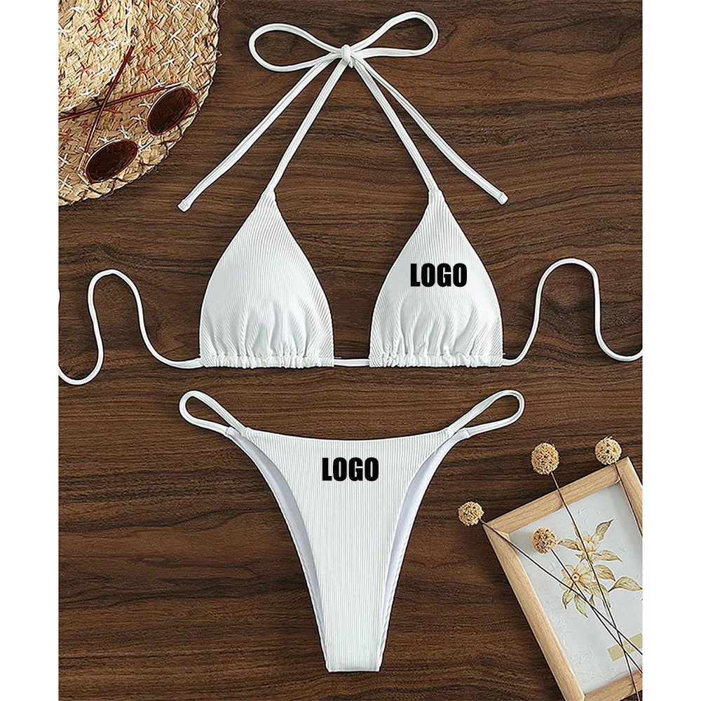 Customized LOGO women's new lace-up bikini swimsuit European and American sexy beach hot spring swimsuit
Customized LOGO women's new lace-up bikini swimsuit European and American sexy beach hot spring swimsuit