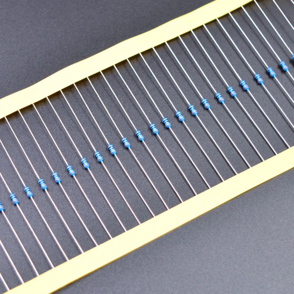 100Pcs 1/4W 1% metal film resistance 100R 220R 1K 2.2K 4.7K 10K 22K 47K 100K 100 220 1K5 2K2 4K7 Ohm Car Airbag repair resistors
100Pcs 1/4W 1% metal film resistance 100R 220R 1K 2.2K 4.7K 10K 22K 47K 100K 100 220 1K5 2K2 4K7 Ohm Car Airbag repair resistors