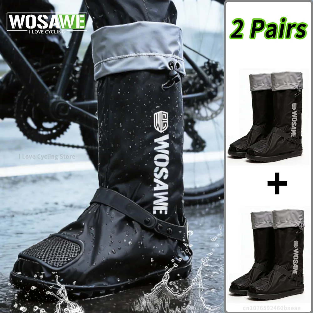 WOSAWE Waterproof Cycling Shoe Covers Women Men Shoes Cover MTB Road Bike Overshoes Reflective Anti-Slip Reusable Boots Cover
WOSAWE Waterproof Cycling Shoe Covers Women Men Shoes Cover MTB Road Bike Overshoes Reflective Anti-Slip Reusable Boots Cover