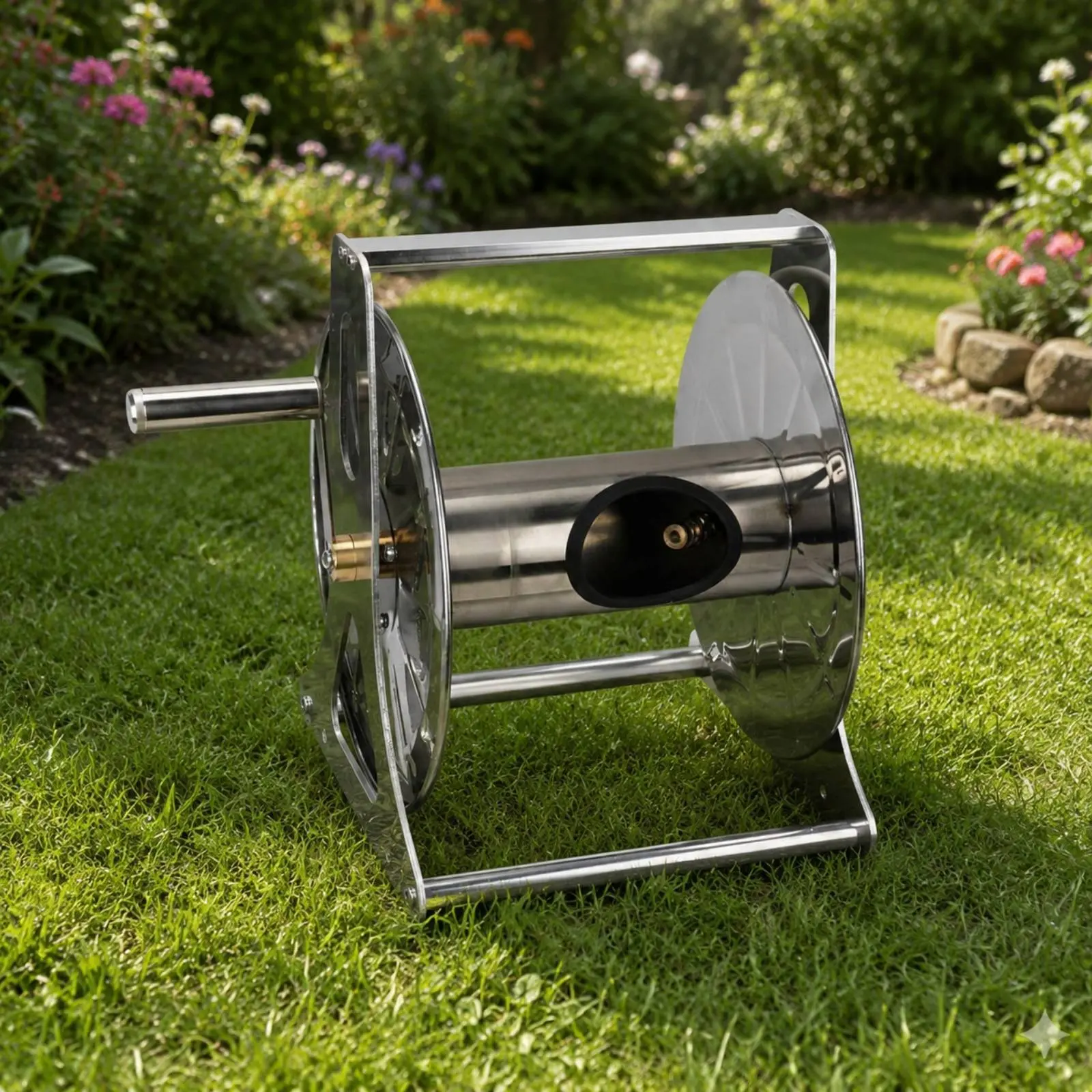 Stainless Steel Hose Reel Carrier Rust Resistant Hose Reel Carrier with Wheels Tangle-Tangle-Resistant Effortless Rolling
Stainless Steel Hose Reel Carrier Rust Resistant Hose Reel Carrier with Wheels Tangle-Tangle-Resistant Effortless Rolling