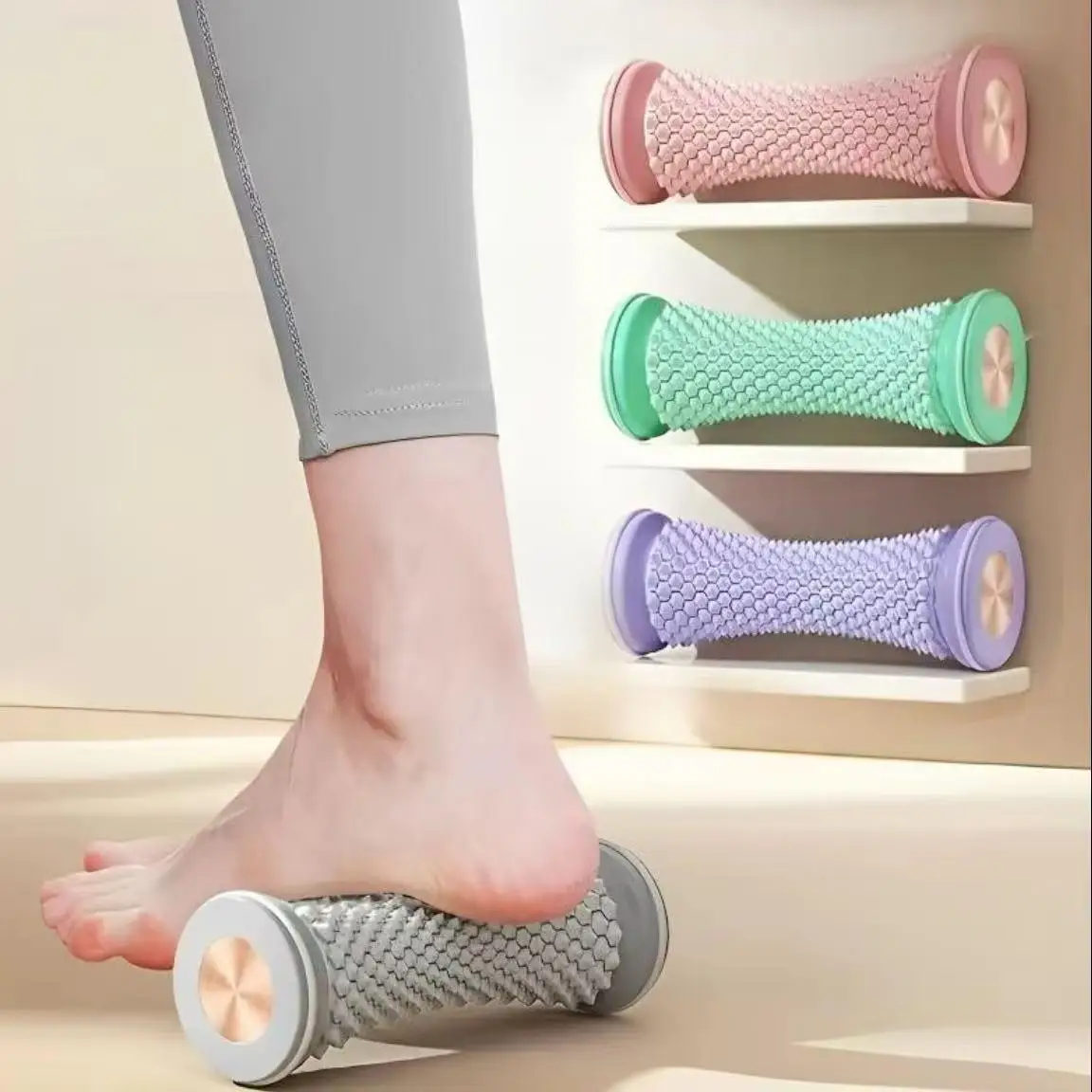 Plantar Fascia Massage Roller Ball, Foot Arch Flat Foot Corrector, Neck Body Meridian Relaxation Training Tool
Plantar Fascia Massage Roller Ball, Foot Arch Flat Foot Corrector, Neck Body Meridian Relaxation Training Tool