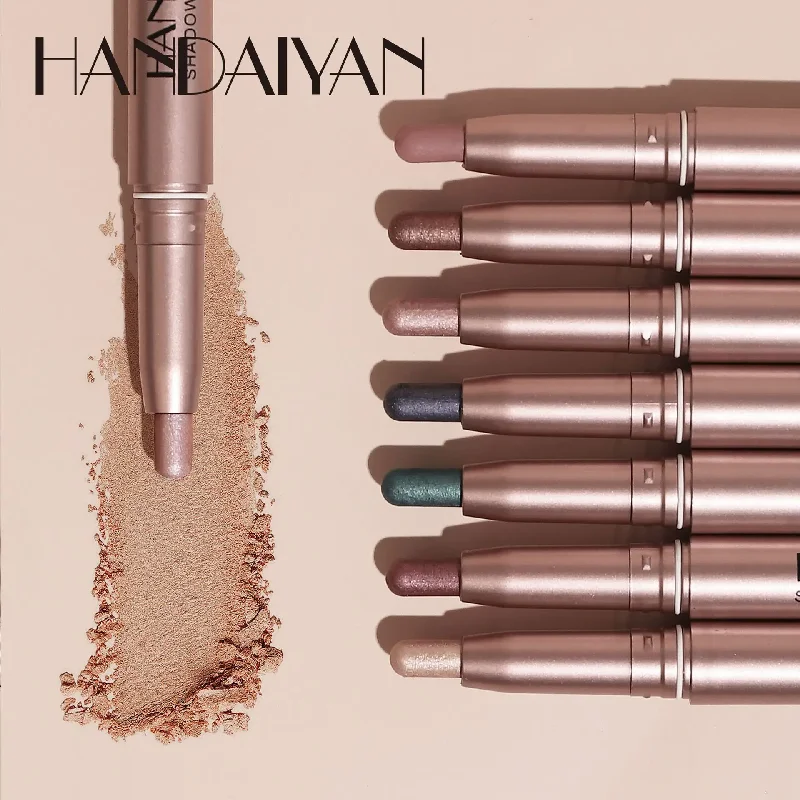 Metallic Double-head Eyeshadow Stick Diamond Shimmer Highlighter Pencil Ultra Pigmented Long Lasting Cream Eye Shadow Sponge Pen
Metallic Double-head Eyeshadow Stick Diamond Shimmer Highlighter Pencil Ultra Pigmented Long Lasting Cream Eye Shadow Sponge Pen