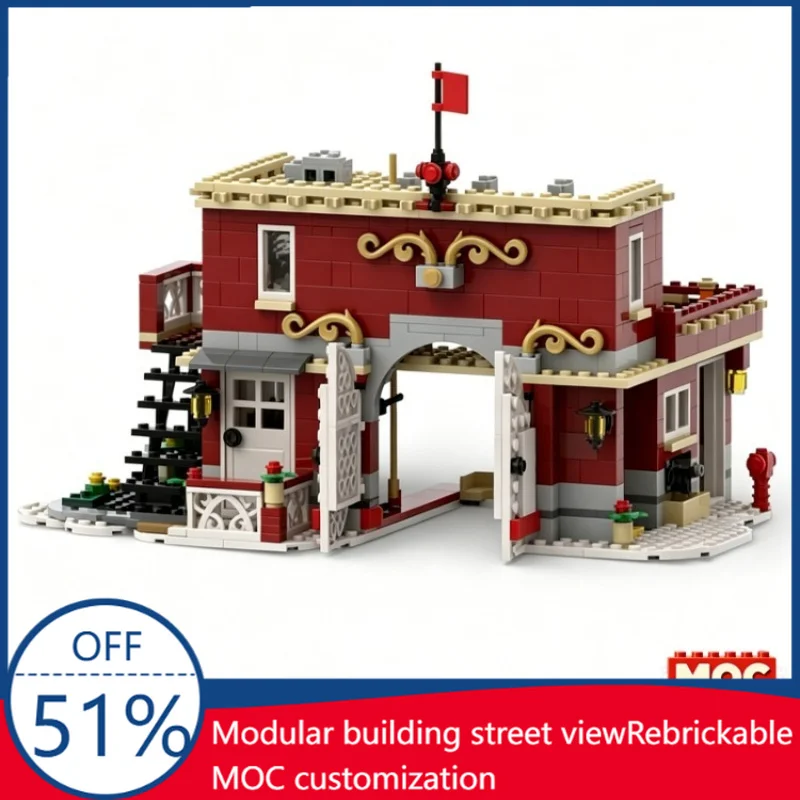 904 PCS MOC Summer Village Fire Station Building Blocks Educational DIY Assembly Toy Birthday Gifts For Collection And Display
904 PCS MOC Summer Village Fire Station Building Blocks Educational DIY Assembly Toy Birthday Gifts For Collection And Display