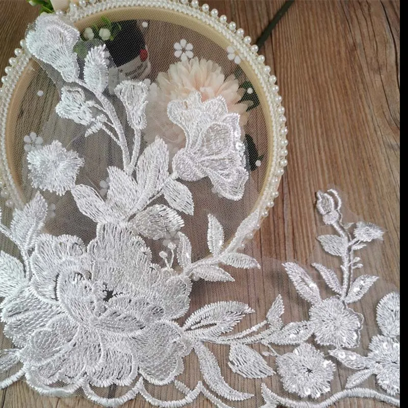 16Yards Beautiful Off White Fabric Retro Lace Trim Bridal Veil for Wedding Sash Headband Jewelry Costume Design High Quality
16Yards Beautiful Off White Fabric Retro Lace Trim Bridal Veil for Wedding Sash Headband Jewelry Costume Design High Quality