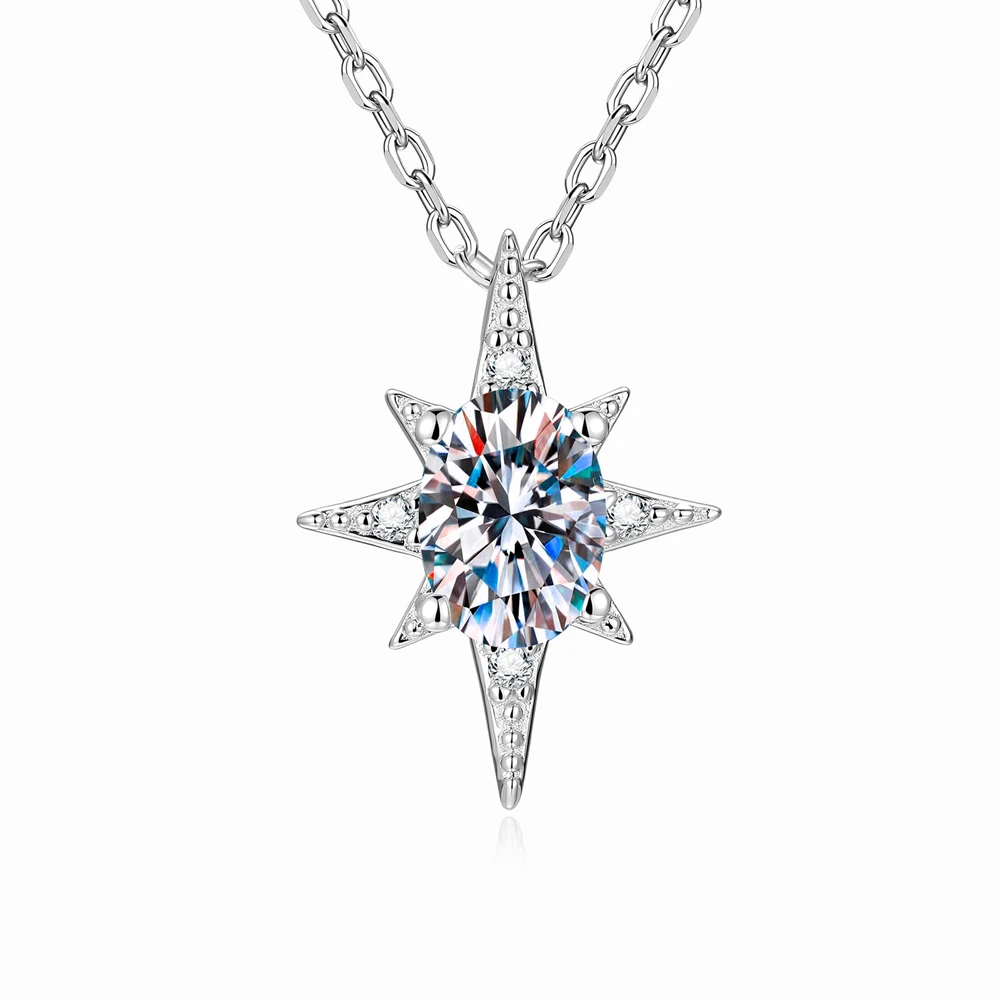 Ellipse 5 * 7MM 1CT Moissanite Necklace S925 Sterling Silver Pendant Necklace For Women Anniversary Party High-End Jewelry Gift
Ellipse 5 * 7MM 1CT Moissanite Necklace S925 Sterling Silver Pendant Necklace For Women Anniversary Party High-End Jewelry Gift