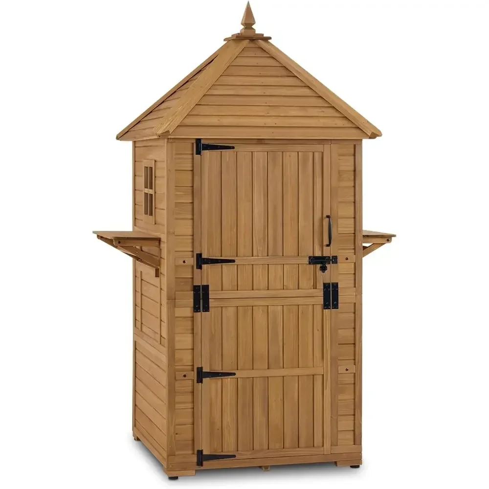 Large Outdoor Storage Cabinet with 6 Shelves (2.9 x 2.9 x 8.1 t), Wood Storage Shed, Garden Shed with 2 oldable Tables or Patio
Large Outdoor Storage Cabinet with 6 Shelves (2.9 x 2.9 x 8.1 t), Wood Storage Shed, Garden Shed with 2 oldable Tables or Patio