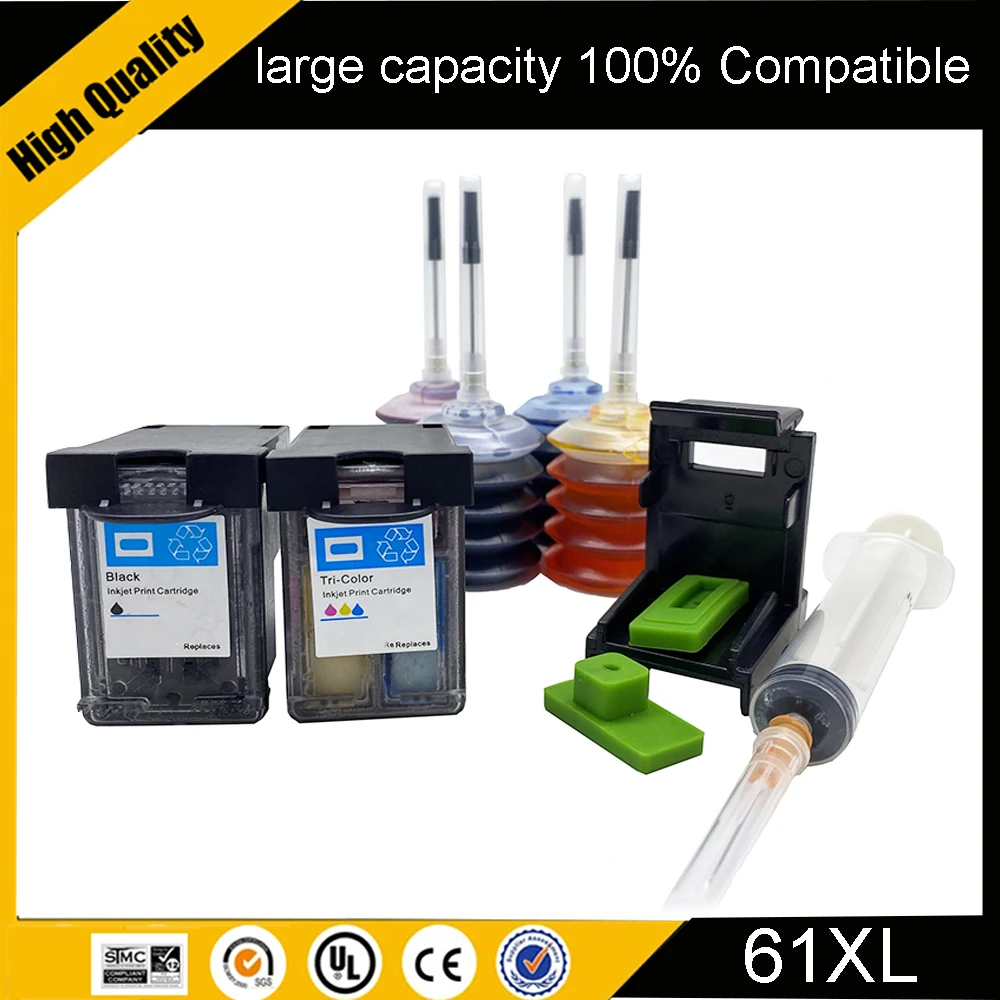 Замена черного картриджа 61 XL для принтера HP 61XL HP61 Deskjet 1000 1050 1050A 1510 2000 2050 2050A 3000
Замена черного картриджа 61 XL для принтера HP 61XL HP61 Deskjet 1000 1050 1050A 1510 2000 2050 2050A 3000