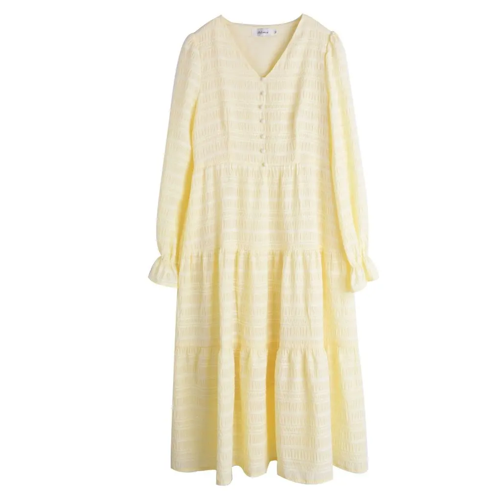 Lk2981 женское платье больших размеров с v-образным вырезом и застежкой на талии, осеннее свежее повседневное платье в художественном стиле для слегка пухлых женщин
Lk2981 женское платье больших размеров с v-образным вырезом и застежкой на талии, осеннее свежее повседневное платье в художественном стиле для слегка пухлых женщин