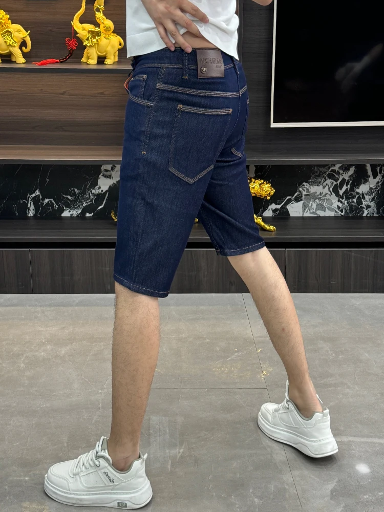 Men's Summer Thin Breathable Denim Shorts Casual Straight Leg Five-Quarter Length Fashionable Versatile Lightweight Cotton Blend
Men's Summer Thin Breathable Denim Shorts Casual Straight Leg Five-Quarter Length Fashionable Versatile Lightweight Cotton Blend