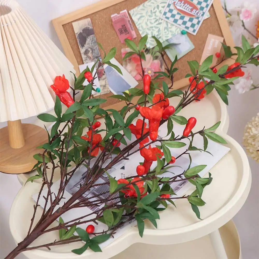 85cm Artificial Pomegranate Flower Realistic Handmade Pomegranate Flower Branches Elegant Real Touch Fake Flower
85cm Artificial Pomegranate Flower Realistic Handmade Pomegranate Flower Branches Elegant Real Touch Fake Flower